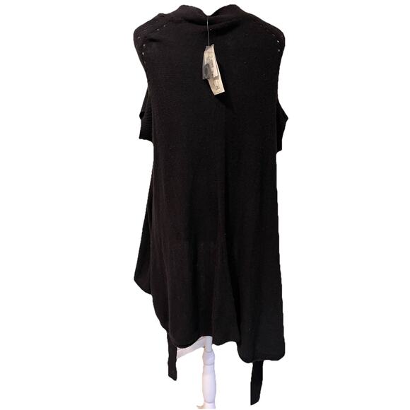 BCBG Maxazria Y2K Lagenlook Angora Cashmere Blend Cardigan Poncho XS/S NWT - Picture 3 of 6